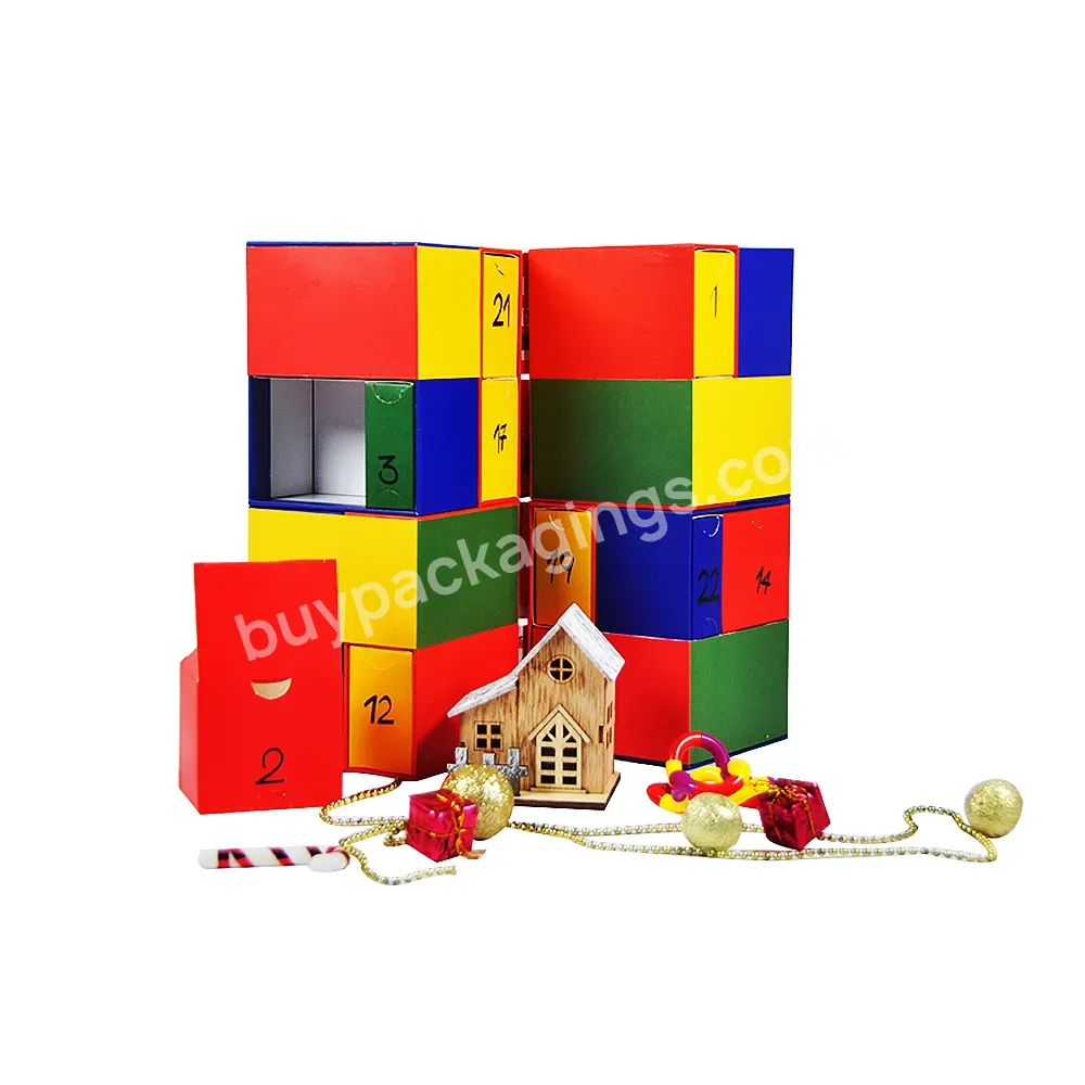 Custom Packaging Box For Skincare Advent Calendar Box - Buy Advent Calendar Box,Christmas Gift Box,Custom Advent Calendar Box.