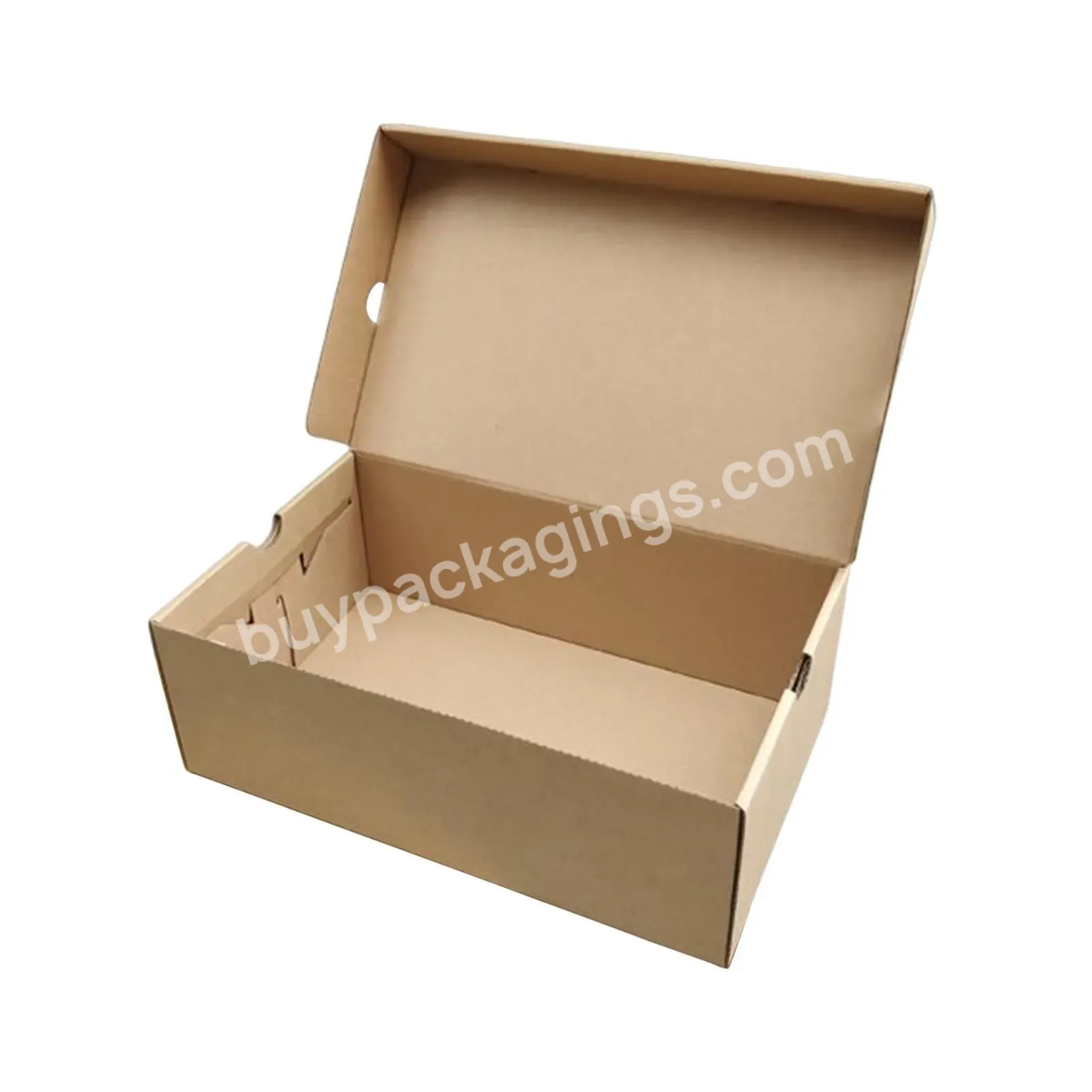 Custom Packaging Corrugated Box Shoe Packaging Box With Custom Logo Flat Packing Shipping - Buy Folding Shoe Box,Recycle Carton Black Corrugated Shoe Box,Corrugated Shoe Box.