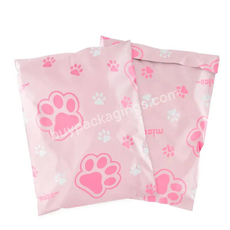 Custom Packaging Poly Bag Mailers Custom Pink Cat Poly Handle Shipping Mailing Bags For Clothes/shoes - Buy Custom Packaging Poly Bag Mailers,Mailing Bags,Custom Mailer Envelope.