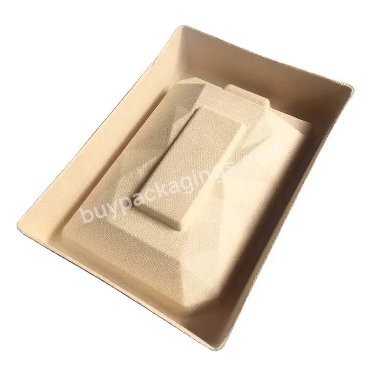 Custom Packaging Waterproof Industrial Molded Bamboo Pulp Embossed Inner Package Mold Tray Product Packaging - Buy Packaging Tray For Electroinc,Recycled Paper Tray,Molded Bamboo Fiber Pulp Packaging Inner Tray.