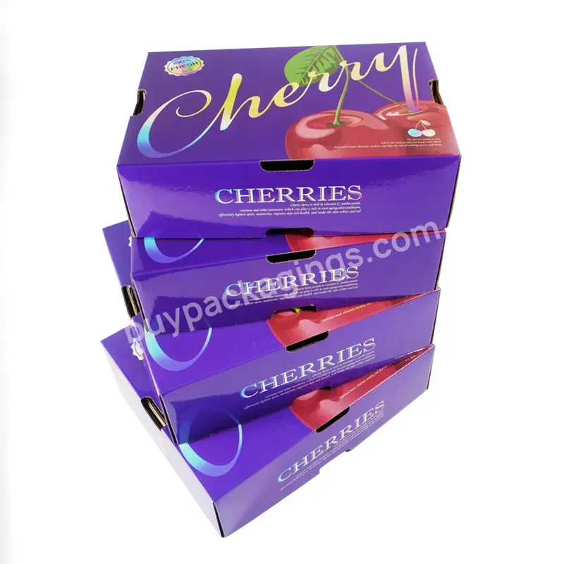 Custom Paper Fruit Packing Boxes Boxes For Cherry With You Logo - Buy Paper Fruit Packing Boxes,Gift Packaging Paper Box,1kg Fruit Packing Box Cherry Box.
