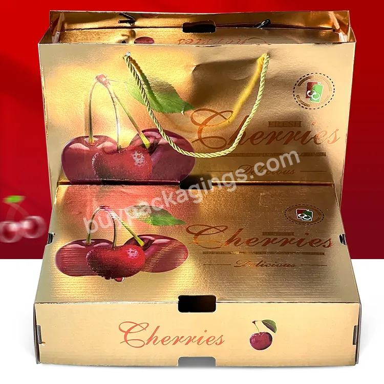 Custom Paper Fruit Packing Boxes Boxes For Cherry With You Logo - Buy Paper Fruit Packing Boxes,Gift Packaging Paper Box,1kg Fruit Packing Box Cherry Box.