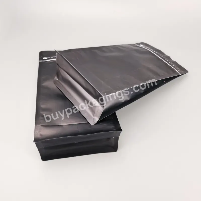 Custom Paper Packaging Flat Bottom Coffee Bean Bag 250gr 250g Black Coffee Bags With Valve And Zipper - Buy Wholesale Price Brown Paper Bags,Mylar Zipper Bag,Plastic Seal Bag For Coffee.