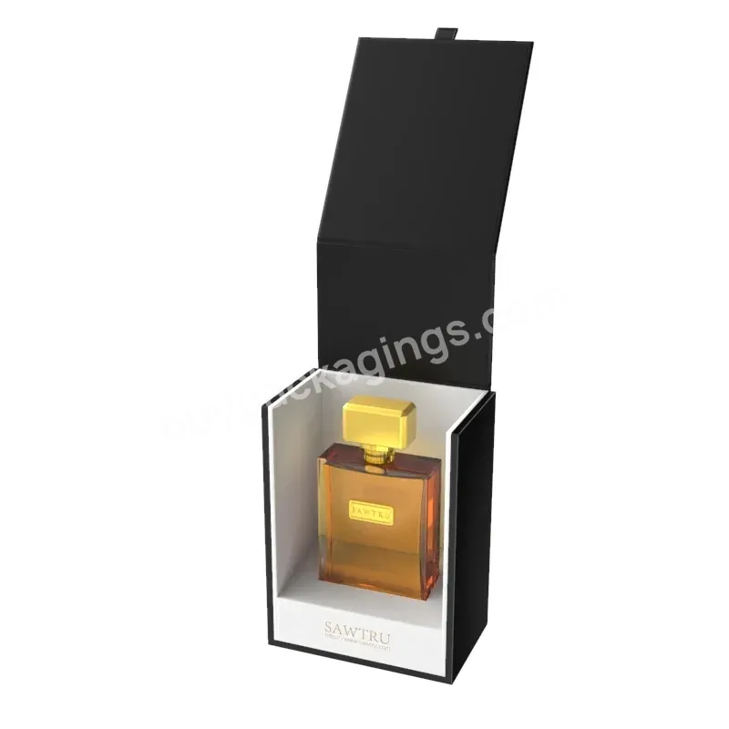 Custom Perfume Bottle Gift Box 50ml 100ml Perfume Packaging Cardboard Boxes With Insert - Buy Perfume Packaging Box Cheap Price,Black Perfume Box,Boite De Parfum.