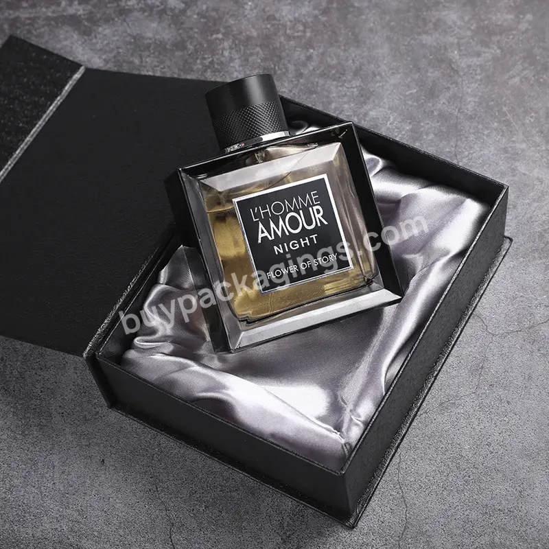 Custom Perfume Box Packaging Luxury Black Cardboard Perfume Bottle Box With Velvet - Buy Perfume Paper Packaging Box,Fancy Perfume Bottle,Luxury High Quality Perfume Box.