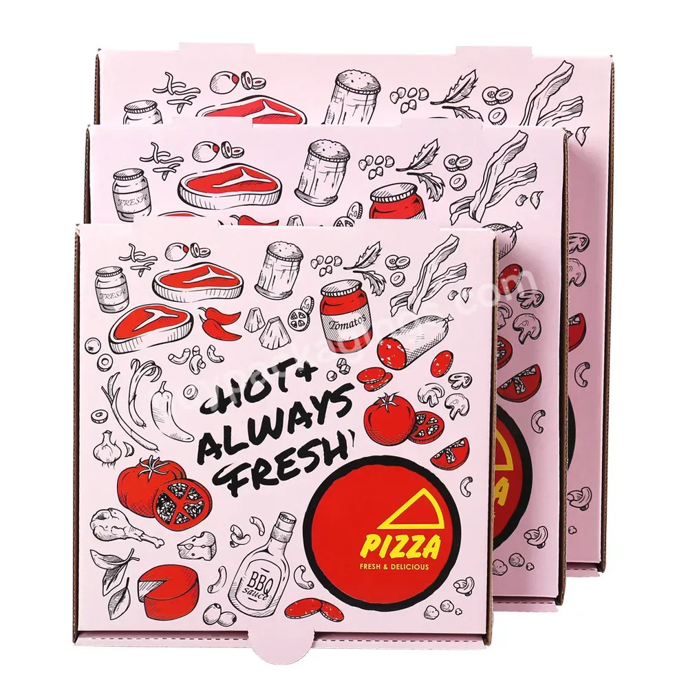 Custom Pizza Box High Quality Practical White Pizza Boxes With Logo - Buy White Pizza Boxes With Logo,Pizza Box,Custom Pizza Box.