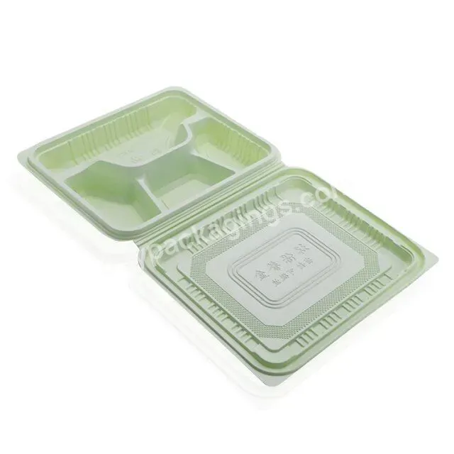 Custom Plastic Hinge Clamshell Food Container Disposable 4 Compartments Food Lunch Box - Buy 4 Compartment Disposable Food Lunch Box,4 Compartment Disposable Food Container,Food Container 4 Compartment Plastic.