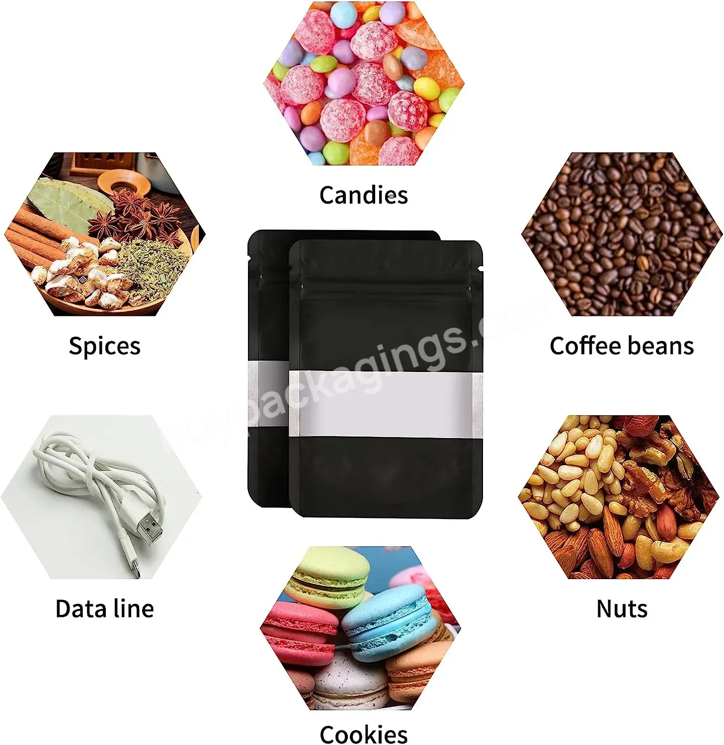 Custom Plastic Packaging Sachet Back Side Seal Pouch Food Bag Packaging Bag Mylar Bags With Window - Buy Custom Back Seal Bag,Back Side Seal Pouch Food Bag,Packaging Bag Mylar Bags With Window.