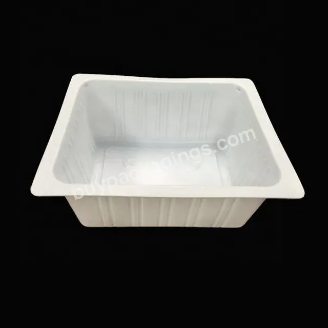 Custom Plastic Square Pet White Single Thermoformed Food Container Inner Tray Packaging For Biscuits And Tofu - Buy Plastic Square Inner Tray Packaging,Pet White Thermoformed Food Container,Packaging For Biscuits And Tofu.