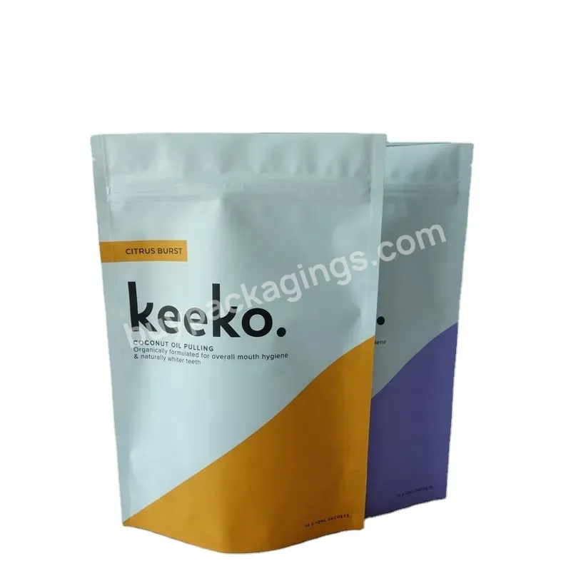 Custom Plastic Zipper Aluminum Foil Food Package Bag Stand Up Pouches For Coconut Oil - Buy Stand Up Pouches,Custom Stand Up Pouches For Food Package,Custom Aluminum Foil Stand Up Pouches For Food With Zipper.