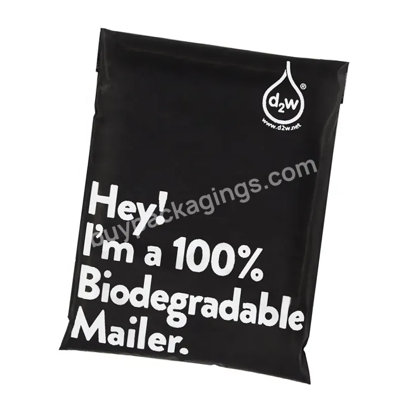 Custom Poly Mailer Bag Black Biodegradable Eco Friendly Shipping Packaging For Clothing Garment Shipping - Buy Shipping Mailing Bag Envelopes,Custom Packaging For Clothes Mailing Bags,Matte Black Mailing Bags.