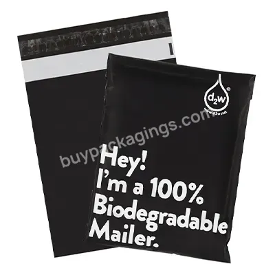 Custom Poly Mailer Bag Black Biodegradable Eco Friendly Shipping Packaging For Clothing Garment Shipping - Buy Shipping Mailing Bag Envelopes,Custom Packaging For Clothes Mailing Bags,Matte Black Mailing Bags.