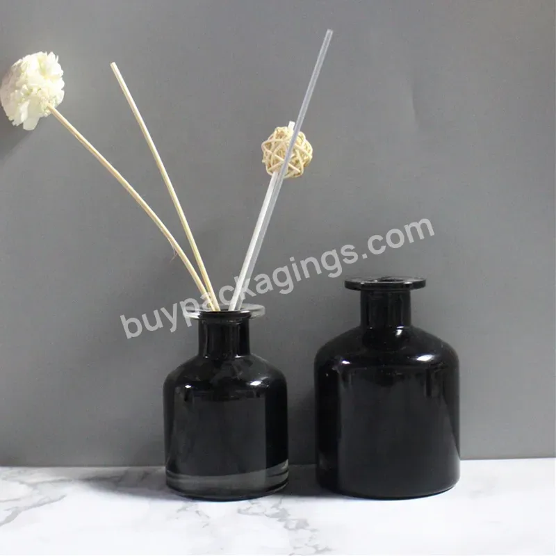 Custom Popular 100ml 150ml 200ml Black Gray Colorful Round Fragrance Reed Diffuser Glass Bottle With Cork Stopper - Buy Diffuser Bottle 200ml,Luxury Diffuser Glass Bottle 150ml,Reed Diffuser Bottle Custom Matt.