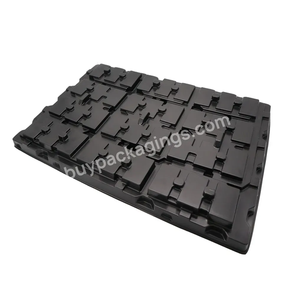 Custom Popular Ps Pp Black Esd Plastic Electronic Component Blister Tray Anti-static Esd Plastic Pp Packaging Tray - Buy Electronic Blister Tray,Electronic Component Tray,Anti-static Esd Plastic Pp Packaging Tray.