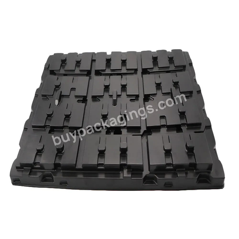 Custom Popular Ps Pp Black Esd Plastic Electronic Component Blister Tray Anti-static Esd Plastic Pp Packaging Tray - Buy Electronic Blister Tray,Electronic Component Tray,Anti-static Esd Plastic Pp Packaging Tray.