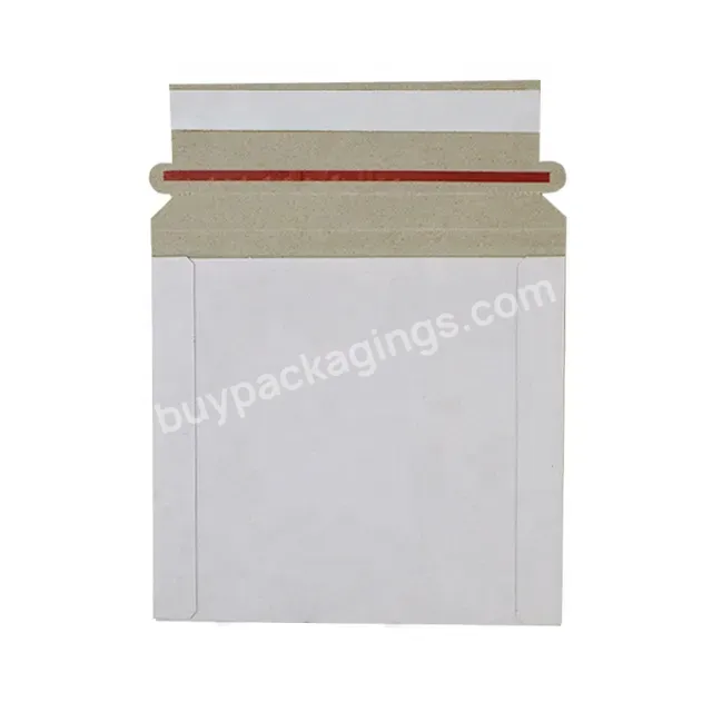 Custom Print Sturdy Cardboard Wholesale 6x8 7x9 Inch White Shipping Paper Envelopes Rigid Flat Mailers For Photos Document - Buy Mailer Cardboard Envelope,Rigid Flat Mailer,Custom Rigid Flat Mailer.