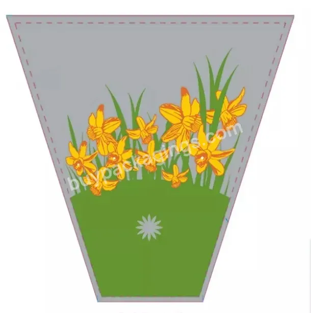 Custom Printed Biodegradable Plastic Sleeves For Cut Flowers Wholesale Bopp Flower Sleeve - Buy Plastic Sleeves For Cut Flowers,Plastic Flower Pot Sleeves,Plastic Bags.