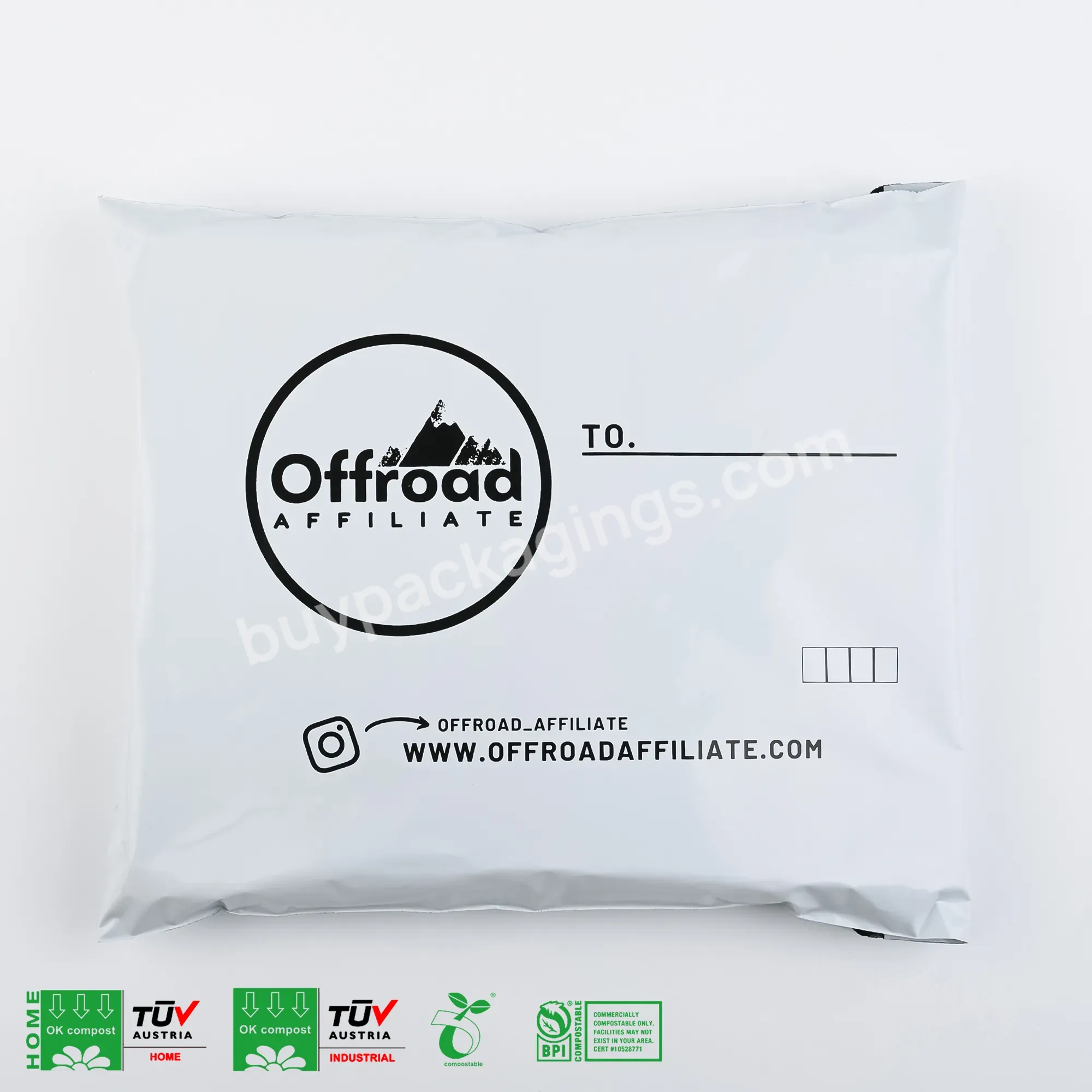 Custom Printed Biodegradable Shipping Bags Compostable Corn Starch Polymailer For Clothing - Buy Custom Shipping Bags,Custom Shipping Bag Mailers,Custom Polymailer For Clothing.