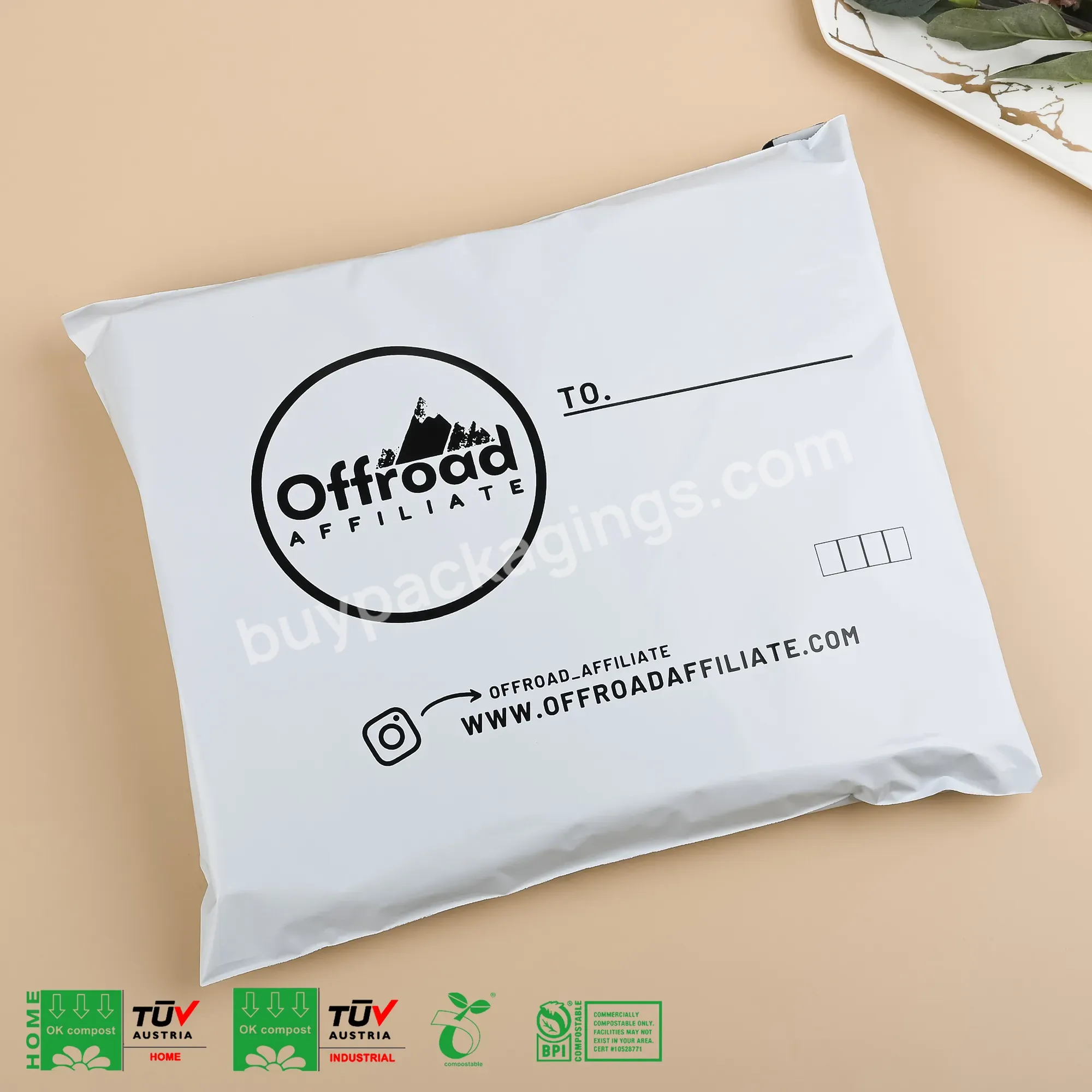 Custom Printed Biodegradable Shipping Bags Compostable Corn Starch Polymailer For Clothing - Buy Custom Shipping Bags,Custom Shipping Bag Mailers,Custom Polymailer For Clothing.