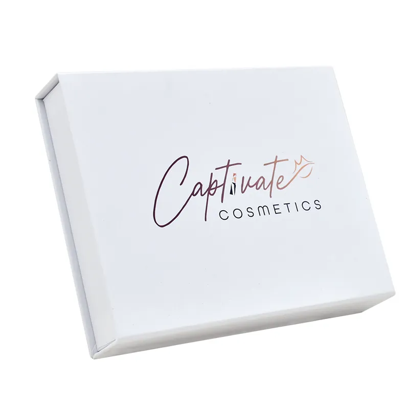 Custom Printed Cosmetic Empty Lipstick Lip Gloss Packaging Paper Gift Box with Mirror Rigid Boxes Paperboard Recyclable Accept