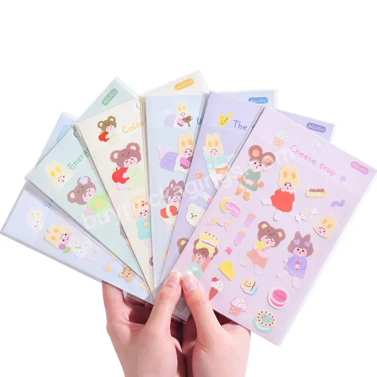 Custom Printed Cute Cartoon Color Self-adhesive Kiss Cut Stickers Of Various Material Sizes Can Be Individually Packaged - Buy Custom Printed Cute Cartoon Color Self-adhesive Kiss Cut Stickers Of Various Material Sizes,Batch Printing High-end Self-ad