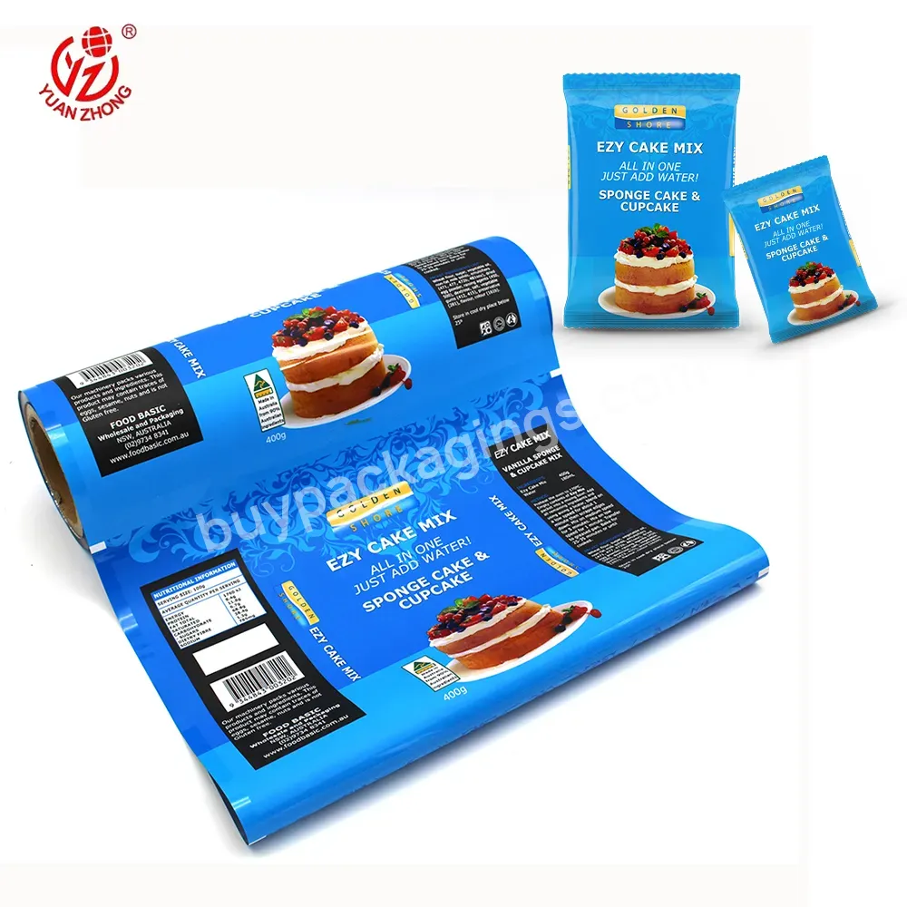 Custom Printed Factory High Quality Food Packaging Wrapping Plastic Film Roll Aluminum Foil Packaging Film For Pancake/croissant - Buy Plastic Film,Food Packaging,Packaging Film.