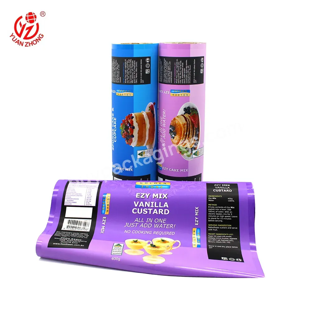 Custom Printed Factory High Quality Food Packaging Wrapping Plastic Film Roll Aluminum Foil Packaging Film For Pancake/croissant - Buy Plastic Film,Food Packaging,Packaging Film.