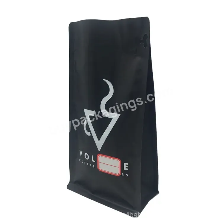 Custom Printed Flat Bottom Coffee Bag With Valve Aluminium Foil Packaging Bag For Coffee - Buy Aluminium Foil Packaging Bag For Coffee,Flat Bottom Coffee Bag With Valve,Packaging Bag For Coffee.