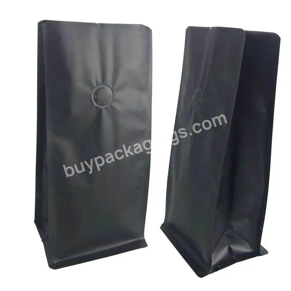 Custom Printed Flat Bottom Competitive Price Stand Up Eight Side Seal Coffee Bean Packaging Pouch Bags With Valve - Buy Coffee Bags With Valve,Eight Side Seal Coffee Bean Packaging Bag,Competitive Price Stand Up Coffee Pouch Bags.