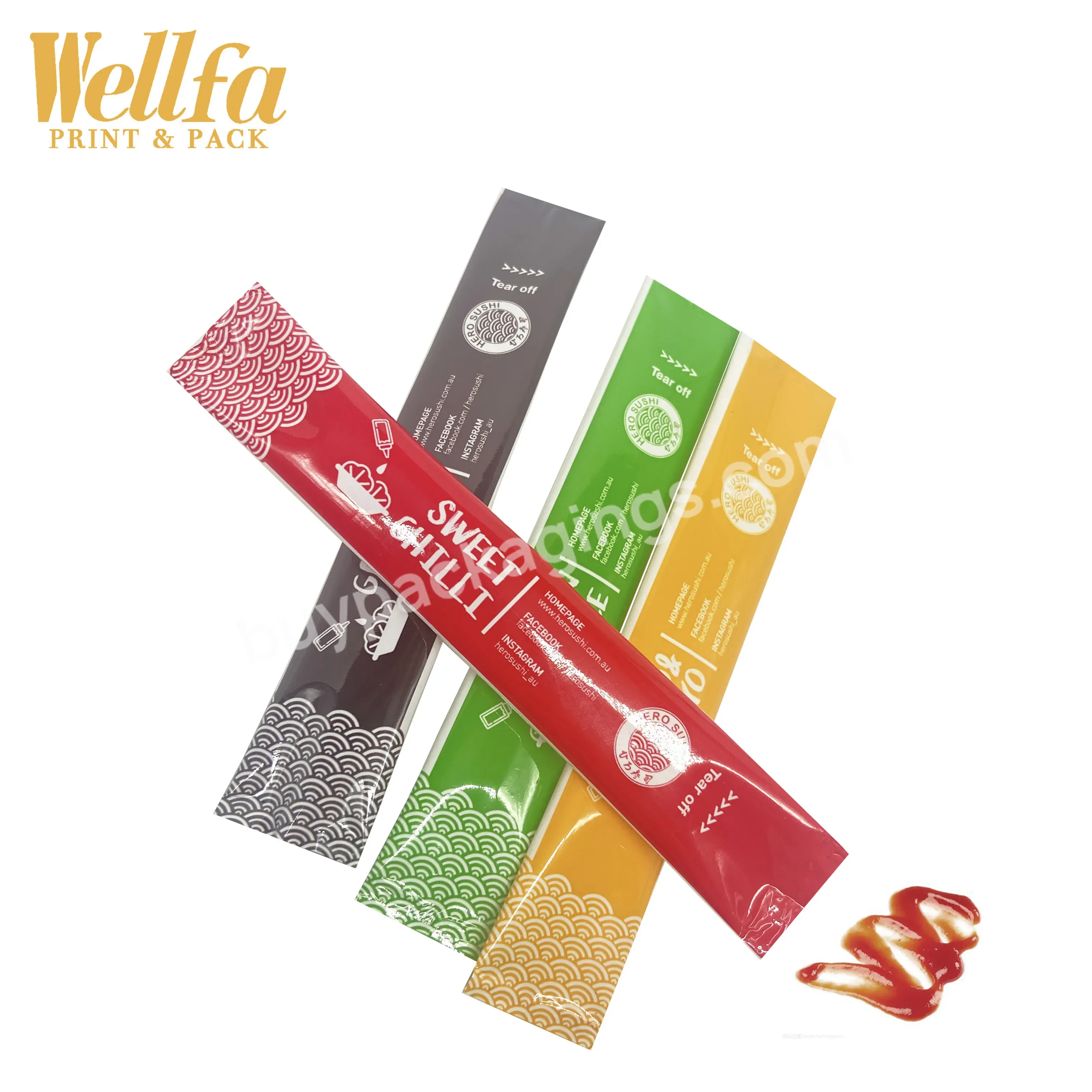 Custom Printed Food Grade Ketchup Packing Plastic Roll Film Tomato Paste Pouch Empty Small Soy Chili Hot Sauce Sachet Packaging - Buy Chili Hot Soy Tomato Sauce Sachet Packaging,Custom Printed Chili Spice Tomato Soya Sauce Sachets Aluminium Foil Plas