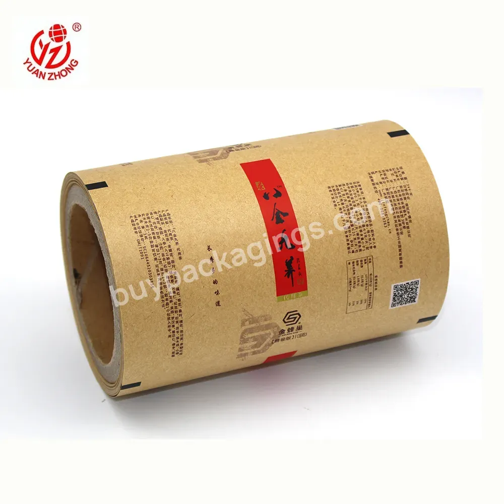 Custom Printed Food Packaging Laminated Bopp/kraft Paper/pe Film Roll For Tea Bag/candy/biscuit - Buy Film Roll,Plastic Roll,Packaging Film.