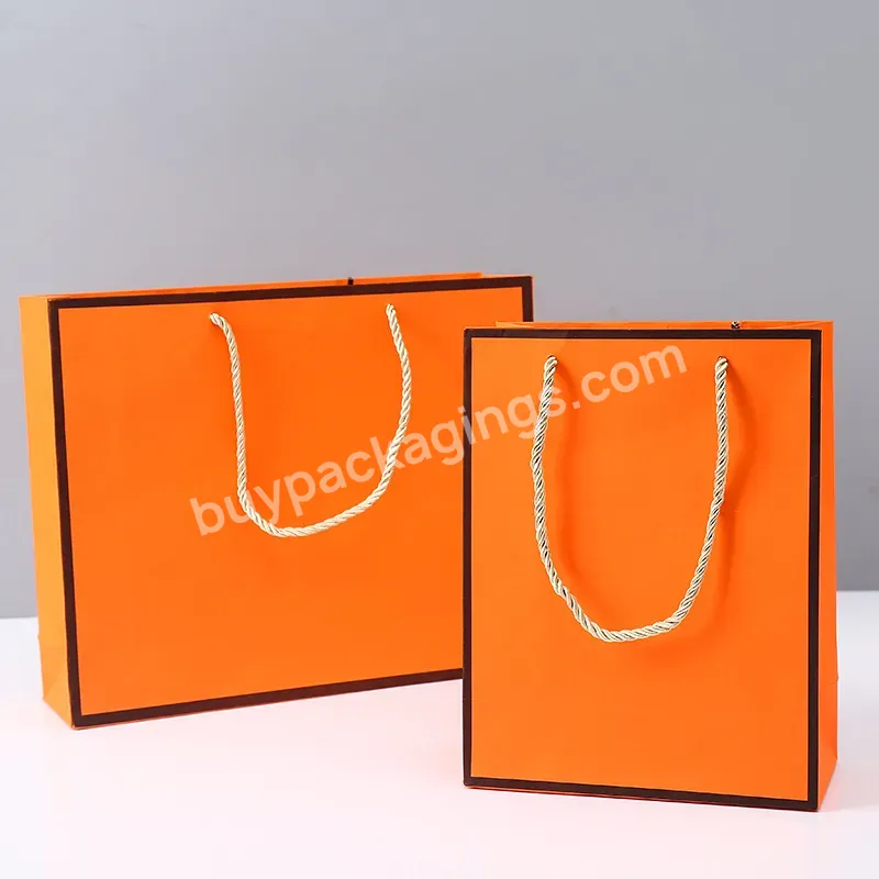 Custom Printed Logo Luxury Boutique Large Shopping Bags For Clothes Store Paper Bags