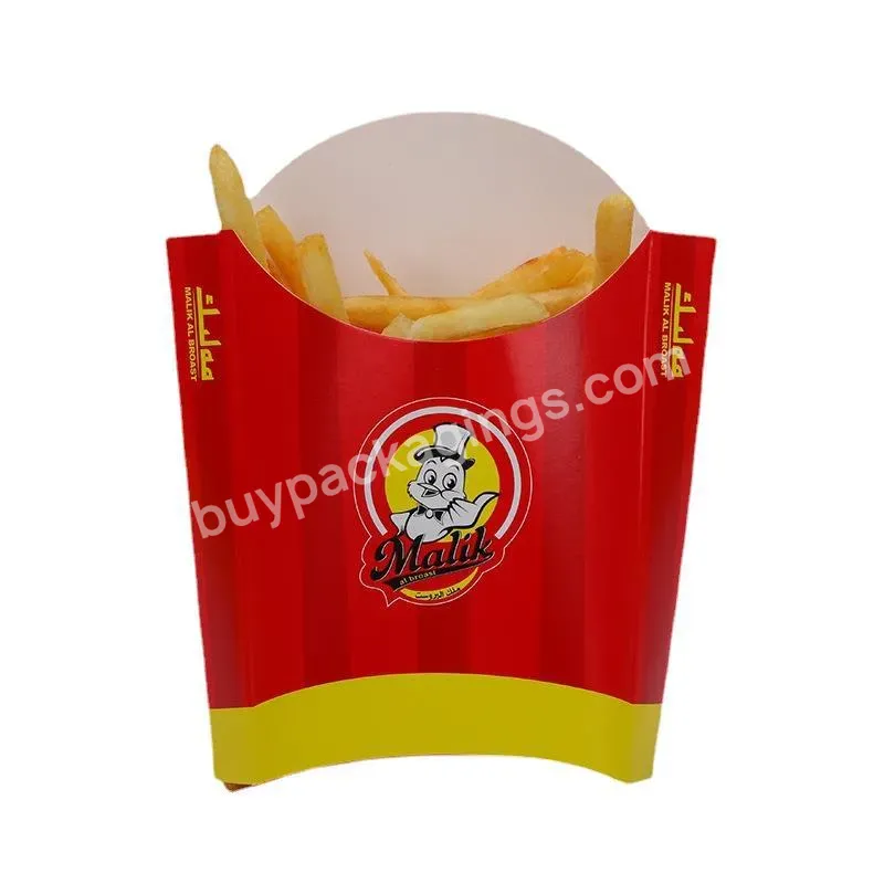 Custom Printed Logo Takeaway Packaging French Fries Box - Buy Takeaway Food Box Disposable,Cardboard Box For Food,Personalized Paper Boxes.