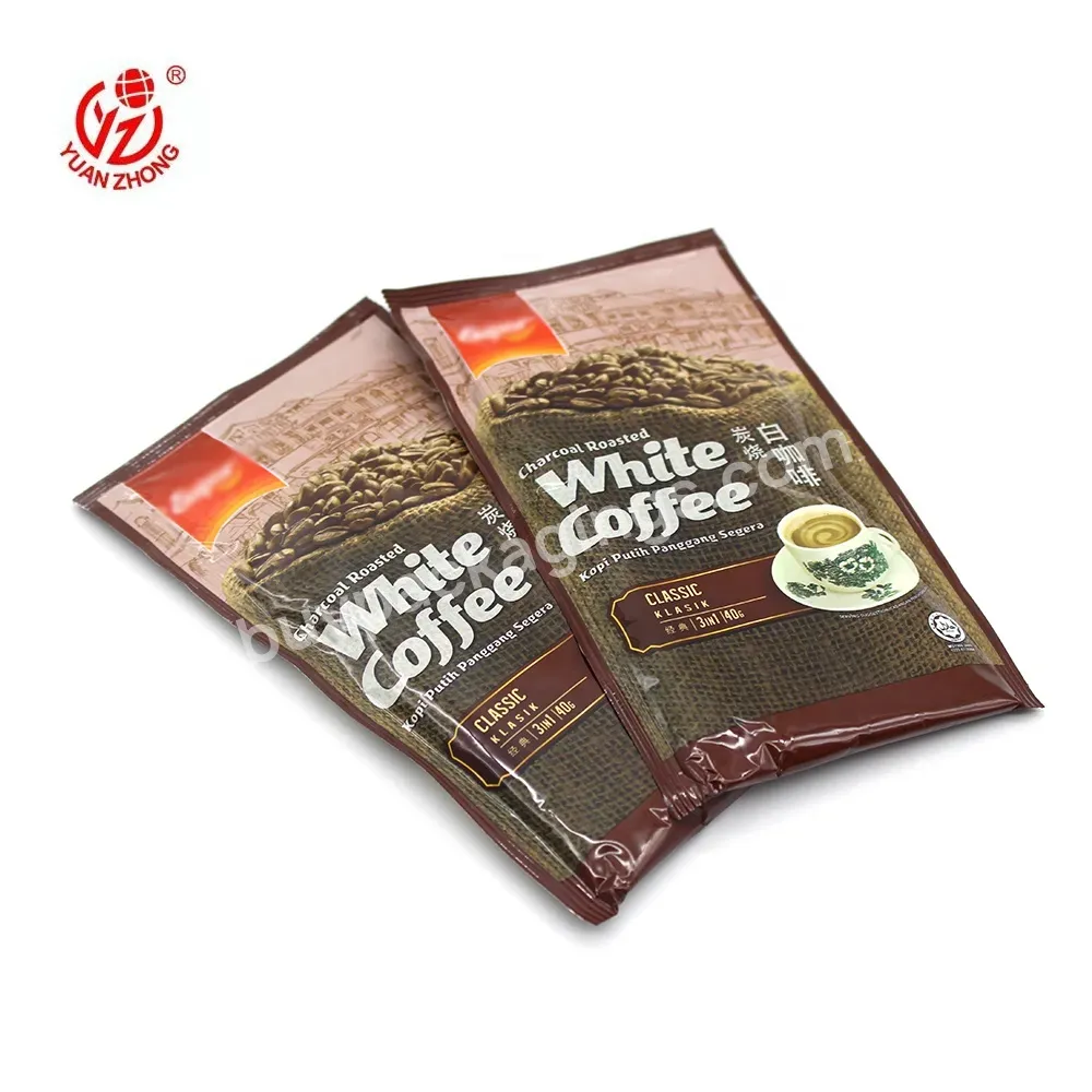 Custom Printed Mylar Sachet Packaging Coffee Bag Gravure Printing Bopp Moisture Proof Heat Seal Food Vacuum Bag - Buy Coffee Bag,Coffee Packaging,Coffee Sachet Packaging.