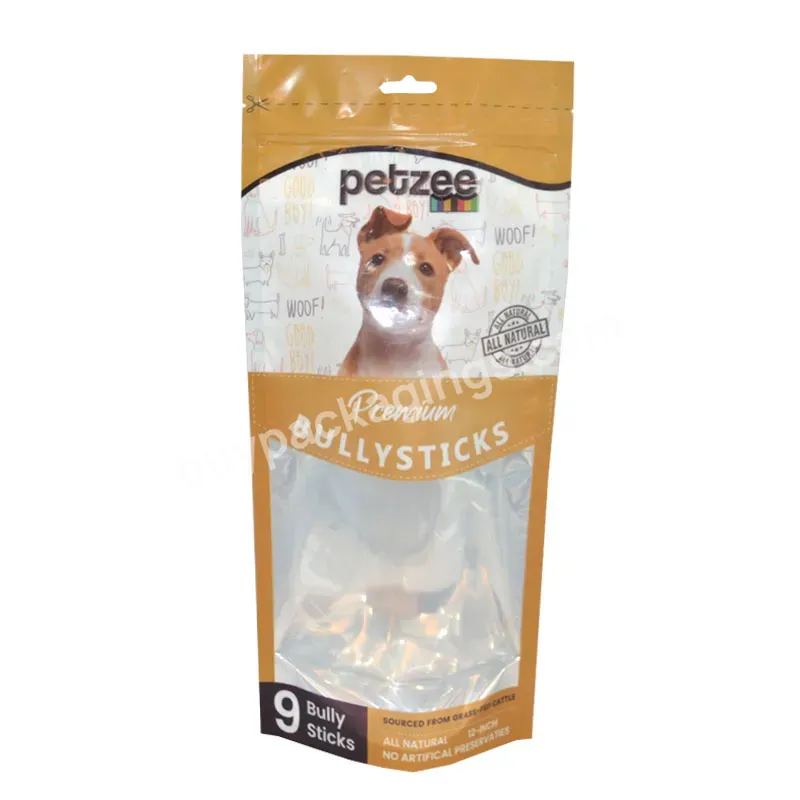 Custom Printed Pet Food Packaging Smell Proof Mylar Zipper Bag