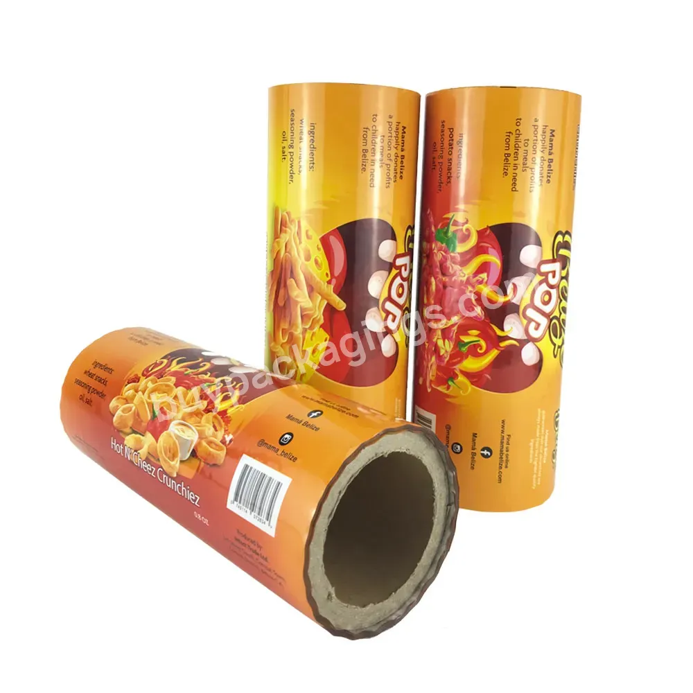 Custom Printed Pet Ldpe Plastic Metalized Laminated Film Roll For Chips Food Packaging Wrap - Buy Film Roll For Packaging,Metalized Film Roll,Film Roll.