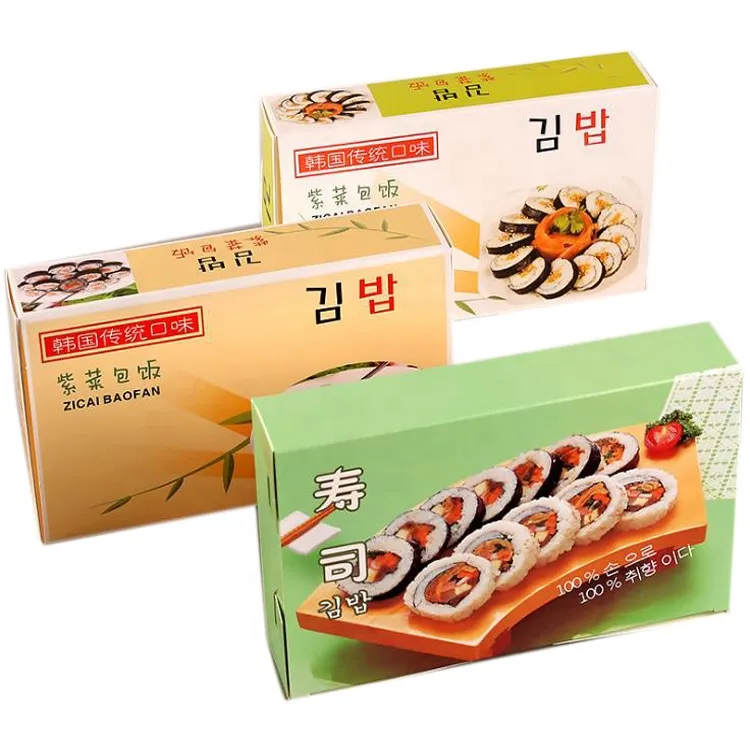 Custom printed take Away Food Packaging Paper Sushi Box