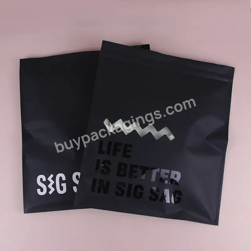 Custom Printed Ziplock Clothing Clothes Packaging Transparent T Shirt Swimwear Underwear Frosted Plastic Bag With Zipper - Buy Frosted Plastic Bag With Zipper,Customized Logo Garment Packing Bags With Zipper Frosted Plastic Clothing Bag,New Listing F