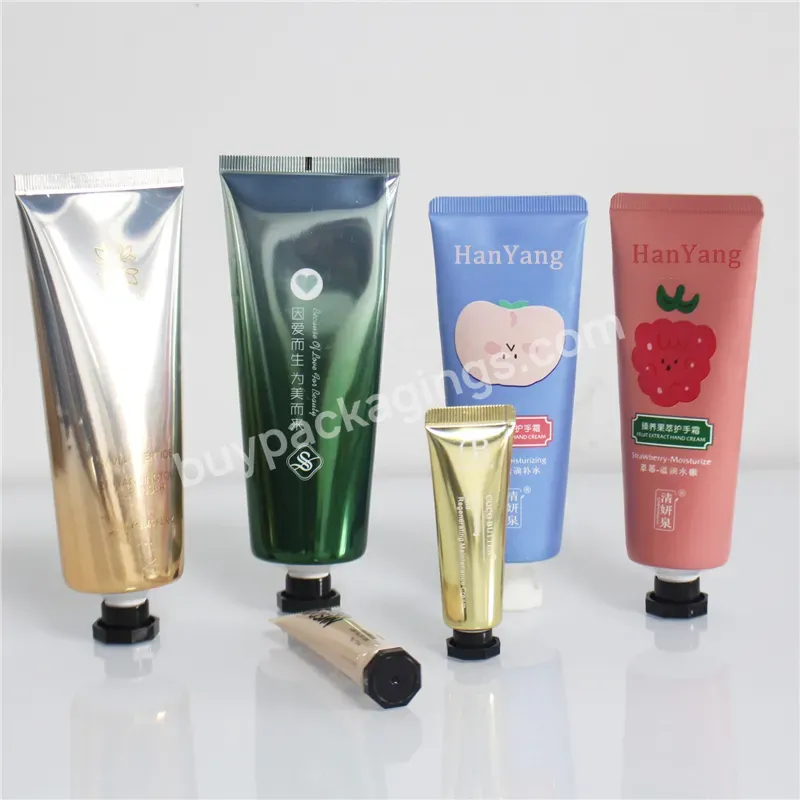 Custom Printing Biodegradable 50ml 100ml Plastic Cosmetic Packaging Soft Squeeze Tubes For Face Wash Hand Cream With Acrylic Lid - Buy Packaging15ml 20ml Squeeze Plastic Lipgloss Tube,Squeeze Bio-plastic Sugarcane Tube Packaging,Factory Customized 10