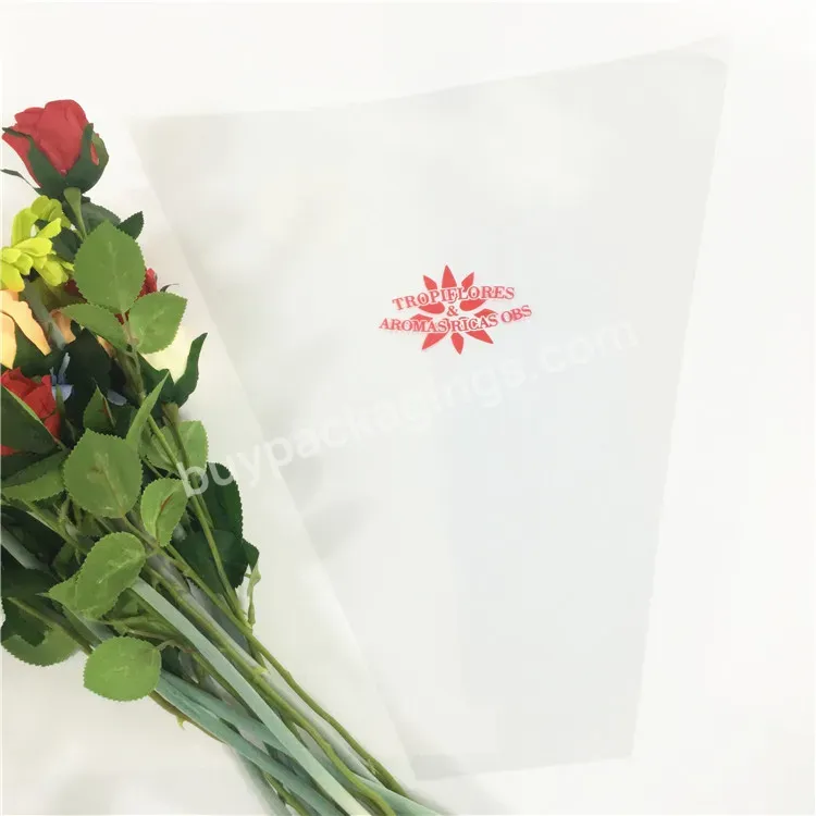 Custom Printing Bouquet Wrapping Bag Flower Sleeve Bags Piping Pastry Bag Colorful Printing Transparent Clear - Buy Flower Sleeve,Piping Bag,Pastry Bag.