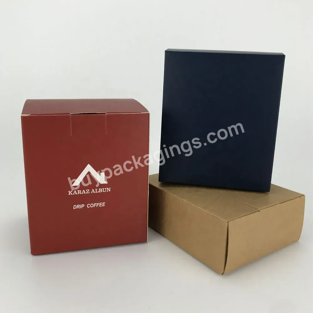 Custom Printing Cardboard Paper Gift Filter Drip Coffee Sachet Bag Box Packaging - Buy Coffee Drip Bag Box,Drip Coffee Box Packaging,Coffee Sachet Box.