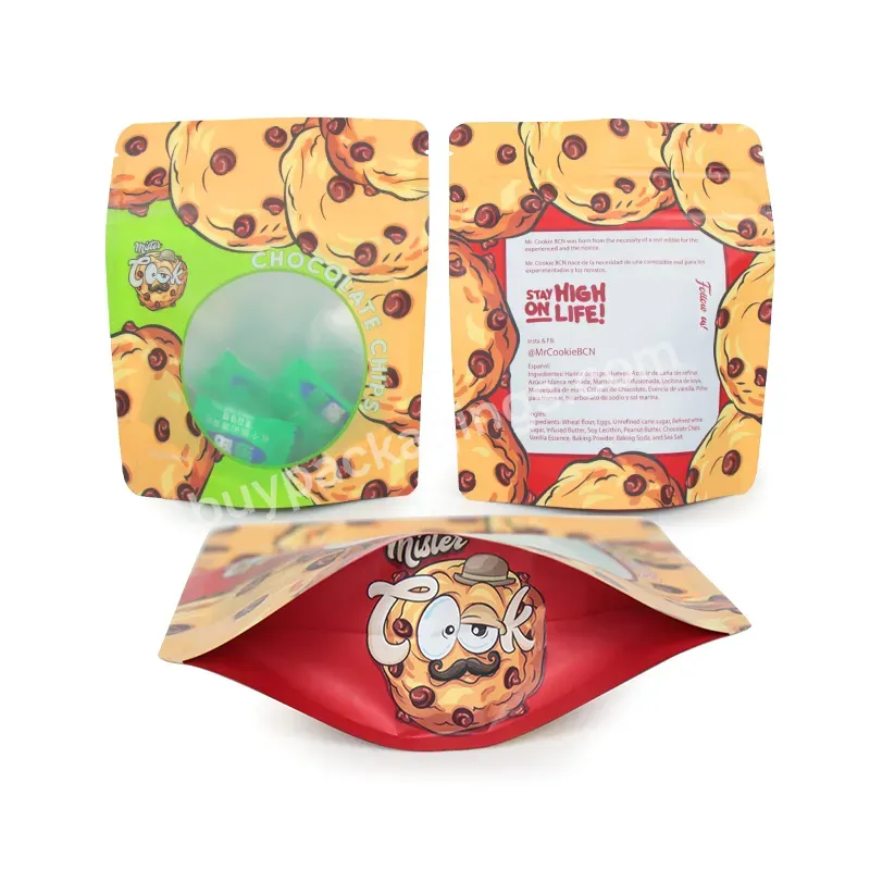 Custom Printing Chocolate Cookie Puffs Chips Pancake Waffle Snack Smell Proof Edible Food Packaging Bag - Buy Stand Up Pouch,Child Resistant 1g 3.5g 7g 14g 28g Gram Matte Black Smell Proof Zip Lock Custom Printed 3.5 G Mylar Bags,Custom Printed Heat