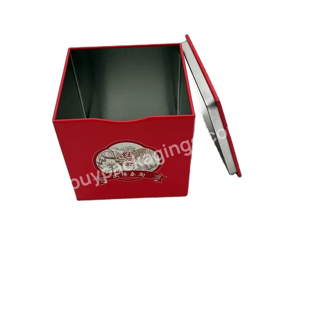 Custom Printing Empty Square Air-tight Saffron Tea Tin Box - Buy Tea Tin Box,Black Tea Tin Box,100g Tea Tin Box.