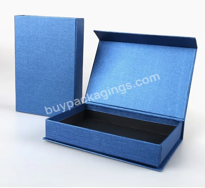 Custom Printing Folding Luxury Magnetic Blue Clothing Packaging Paper Gift Box - Buy Foldable Magnetic Book Shape Box,Cardboard Gift Packaging Garment Paper Box,Custom Logo Cardboard Box Packaging.