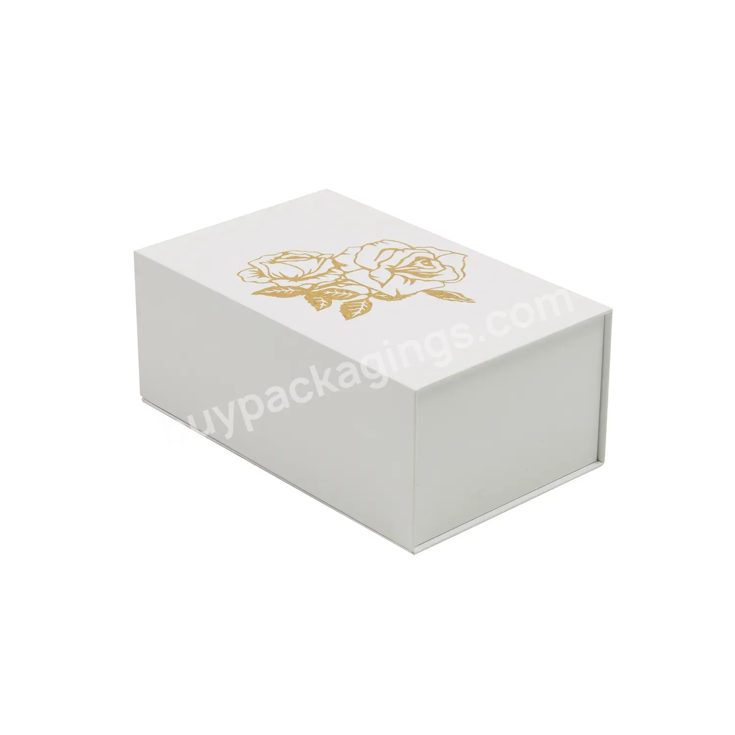 Custom Printing Logo Rigid Cardboard Luxury Flap Open Magnetic Clothing Folding Packaging Gift Box For Cosmetic - Buy Paper Box,Gift Box,Packaging Box.