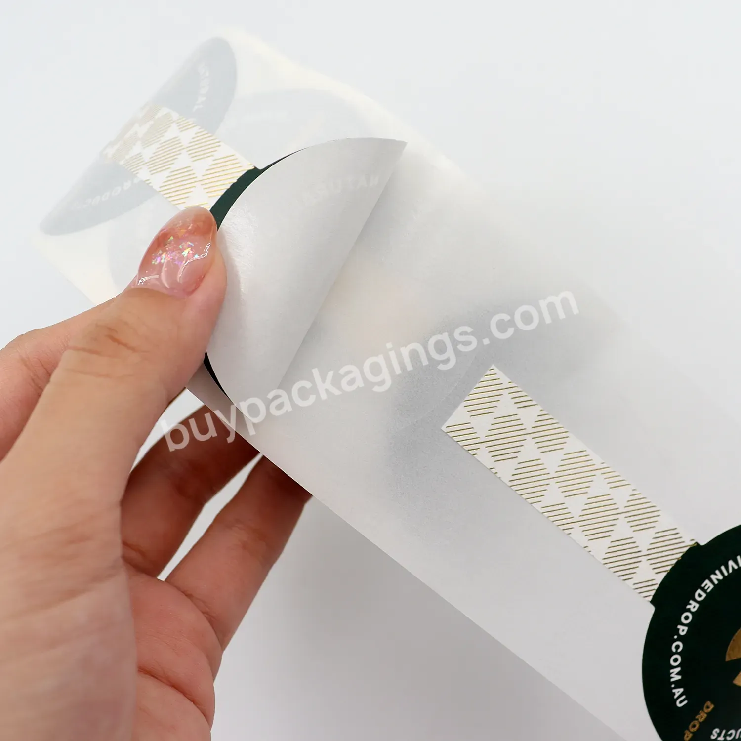 Custom Printing Luxury Logo Gold Foil Embossed Skincare Label Paper Labels For Cosmetic - Buy Gold Foil Skincare Label,Printed Labels For Cosmetic,Label Printing Paper.