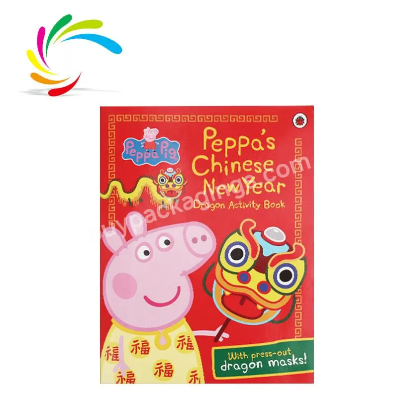 Custom printing New arrival wholesale softcover book printing Bestseller Peppa's Chinese New Year children kids book in stock