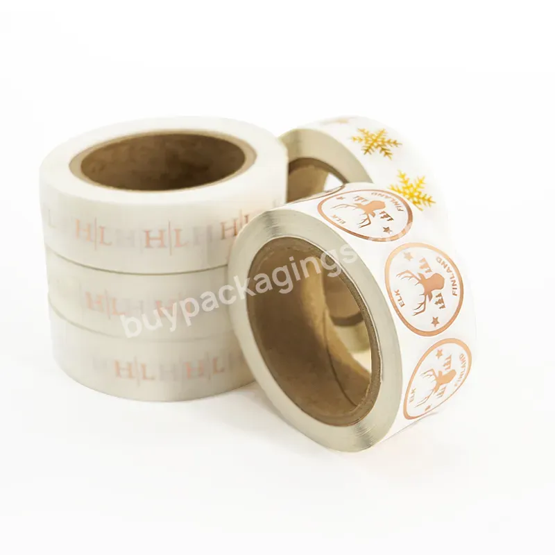 Custom Printing Roll Transparent Labels Clear Gold Foil Self Adhesive Private Sticker - Buy Foil Sticker,Transparent Labels,Foil Labels.