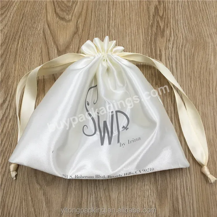 Custom Printing Satin Hair Bags With Logo - Buy Satin Bag,Satin Bags Hair,Hair Extension Pouch.