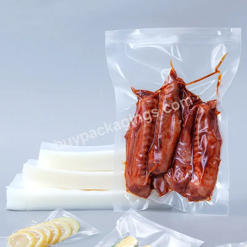 Custom Printing Size Vacuum Transparent Plastic Bag Commercial High Quality Air Bag - Buy Vacuum Sealed Bag With Printable Logo,Transparent Plastic Food Vacuum Bag Can Be Used For Packaging Fresh Meat,Packaging Bags With Customized Logo Printing.